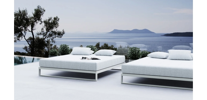 Leżanka ibiza w kolorze biała