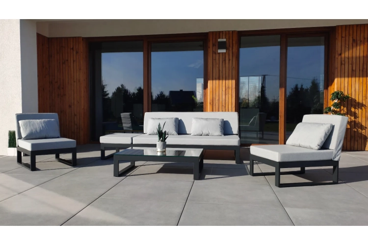 Meble ogrodowe alicante szary