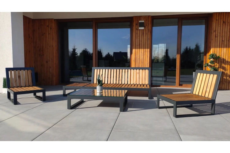 Meble ogrodowe alicante szary