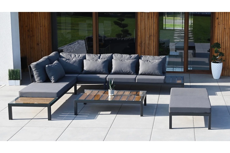 Meble ogrodowe almeria grafit