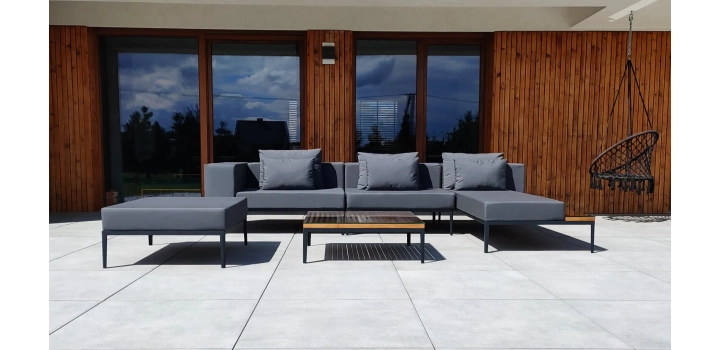 Meble ogrodowe katalonia grafitowe