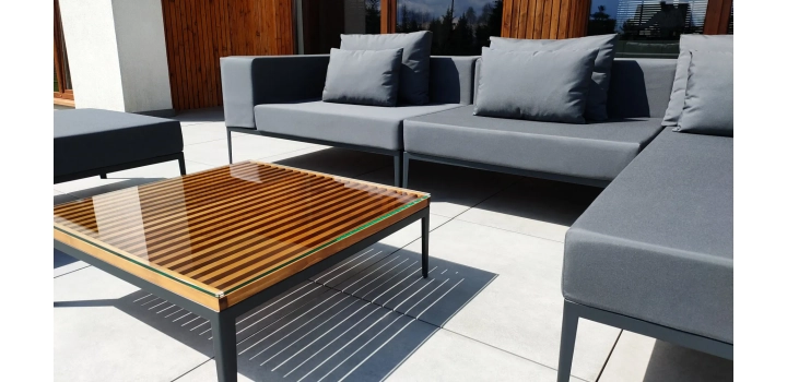 Meble ogrodowe katalonia grafitowe