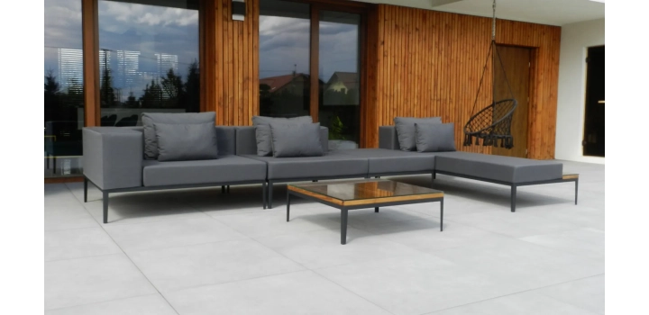 Meble ogrodowe katalonia grafitowe