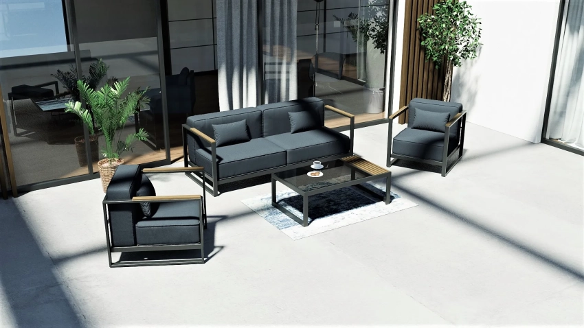 Meble madera lite grafit