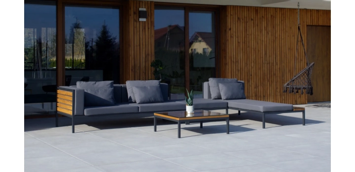 Meble ogrodowe malaga grafit