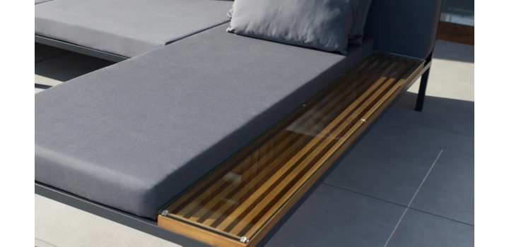 Meble ogrodowe malaga grafit