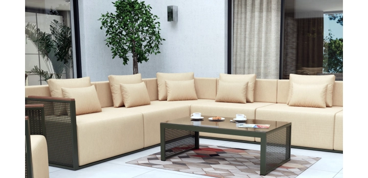 Zestaw mebli tarasowych marbella oliwkowy