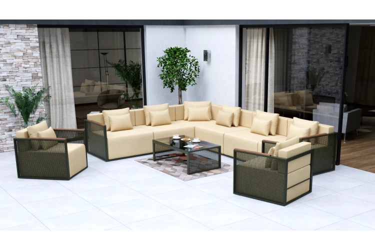 Zestaw mebli tarasowych marbella oliwkowy