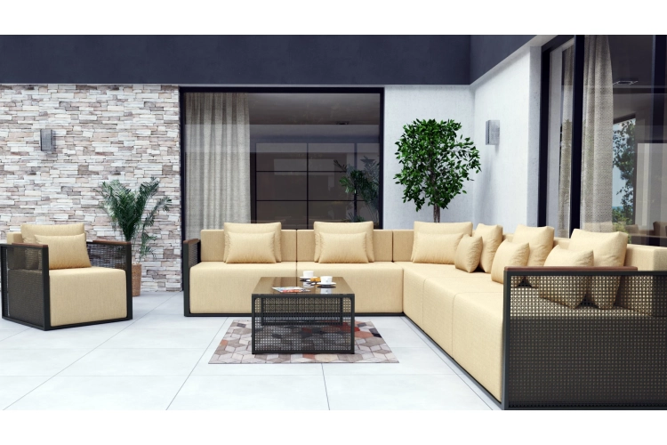 Zestaw mebli tarasowych marbella oliwkowy