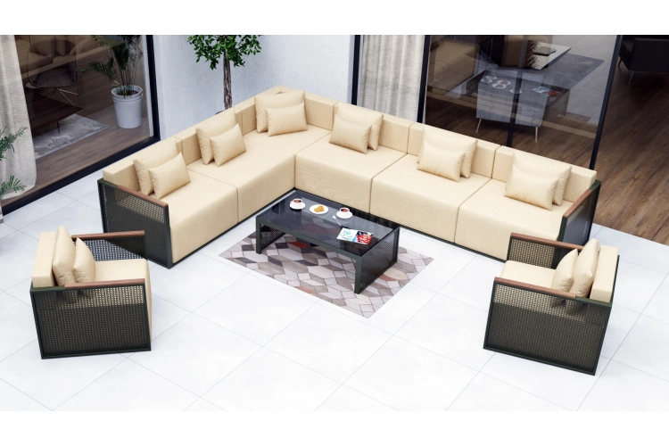 Zestaw mebli tarasowych marbella oliwkowy