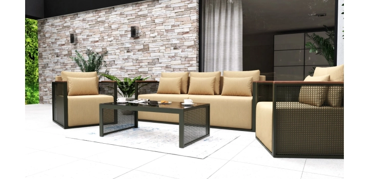 Zestaw Mebli Ogrodowych Marbella Lite - Beżowy