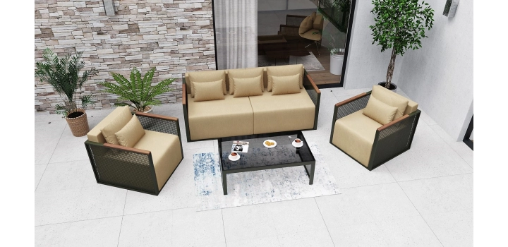 Zestaw Mebli Ogrodowych Marbella Lite - Beżowy