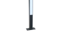 Lampa ogrodowa inox w kolorze grafitowym