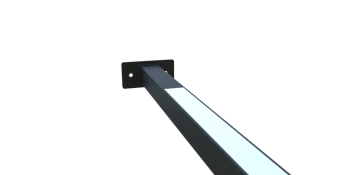 Lampa ogrodowa inox w kolorze grafitowym