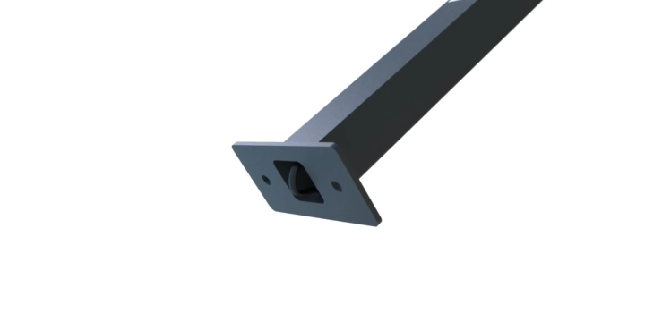 Lampa ogrodowa inox w kolorze grafitowym