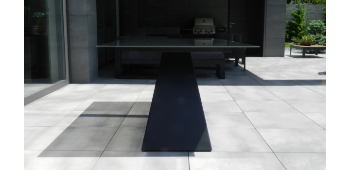 Stół ogrodowy z szklanym blatem sewilla